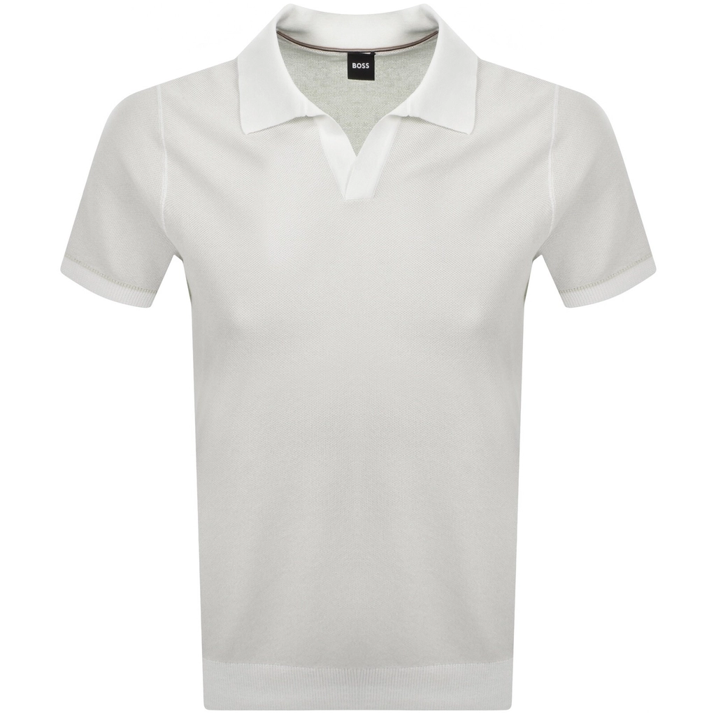 Hugo Boss BOSS H Jianluca Knit Polo White
